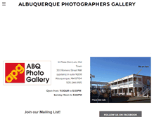 Tablet Screenshot of abqphotographersgallery.com